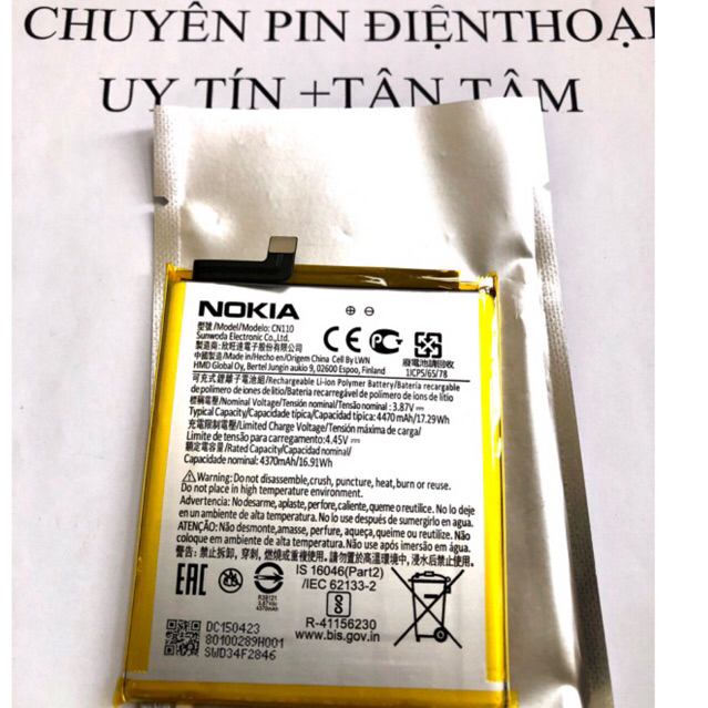 pin nokia x10 zin mã cn110 dl4470mAH zin nhập mới