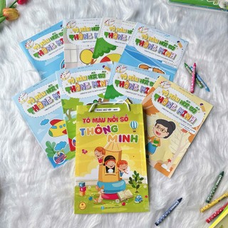 Sách - Combo 8 Tập Tô Màu Nối Số Thông Minh - NXB Hà Nội