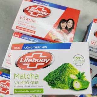 Combo 2 Xà bông lifebuoy matcha, bảo vệ vượt trội, dưỡng ẩm