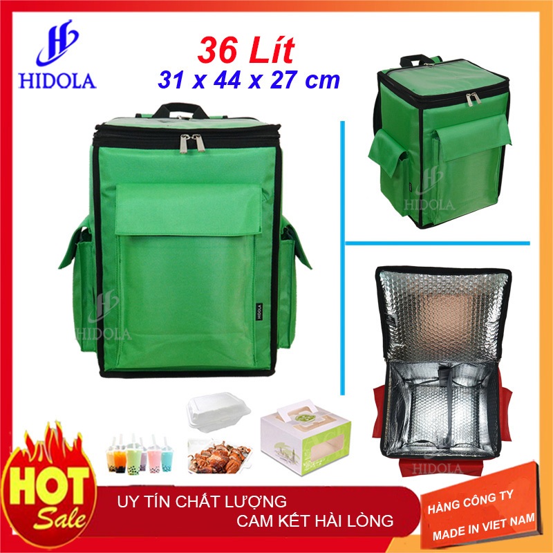 BALÔ GIAO HÀNG GIỮ NHIỆT HIDOLA 7166, 36L
