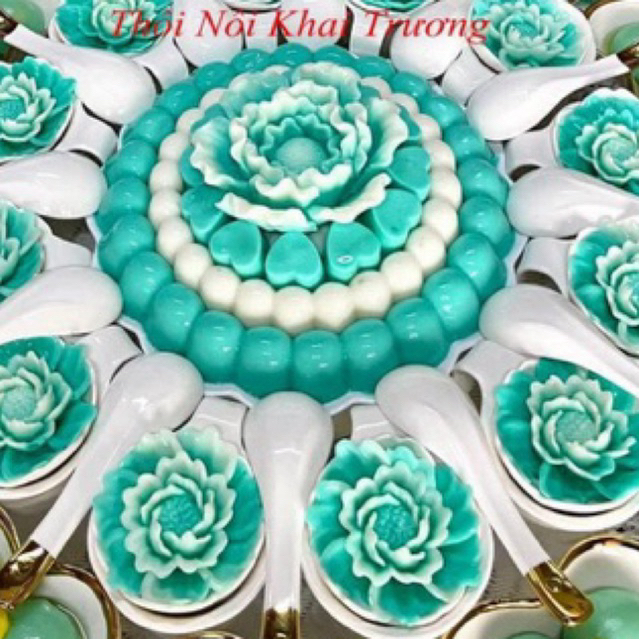 Khuôn silicon hoa mẫu đơn hoa hồng 9cm mã MD86