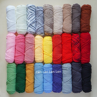 Len Cotton Love 100g-đan móc khăn, mũ, áo đông [Len Lẻn Lèn Len Shop]