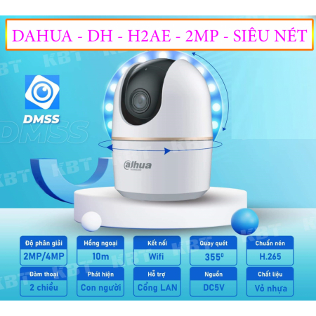 Camera Wifi Trong Nhà Dahua 2.0mp Hero A1 DH-H2AE/ 4.0mp Hero A1 DH-H4AE Xoay 360