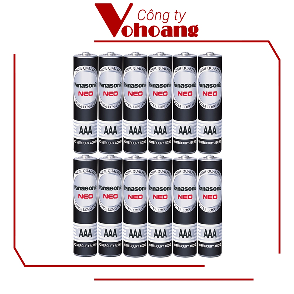 Bộ 12 pin AAA Panasonic R03NT không sạc không chảy nước (không chứa chì)