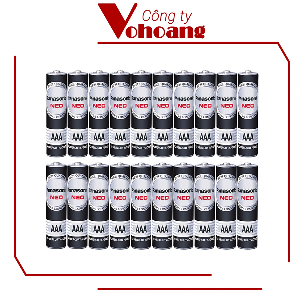 Bộ 20 pin AAA Panasonic R03NT không sạc không chảy nước (không chứa chì)