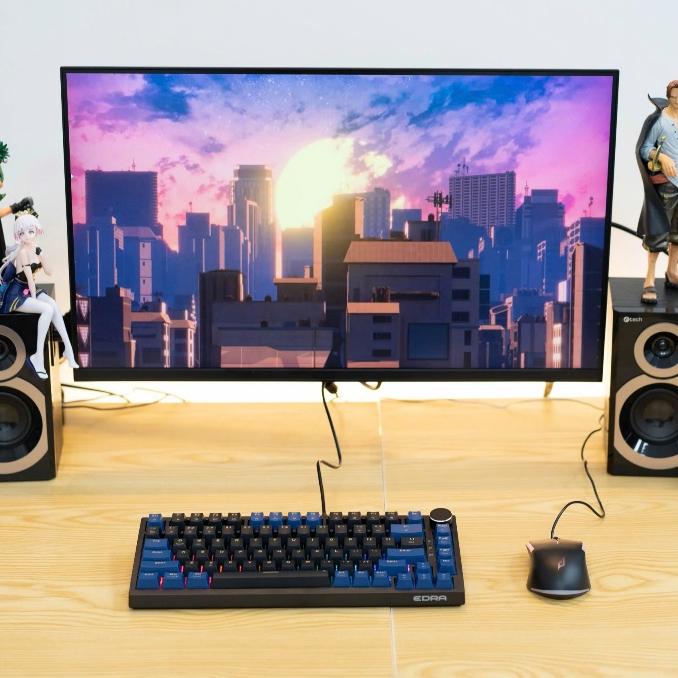 Bàn phím Gaming EK375v2 có dây, EK375W wireless Hotswap, LED Rainbow, keycap PBT 82 phím ChínhHãng | BigBuy360 - bigbuy360.vn