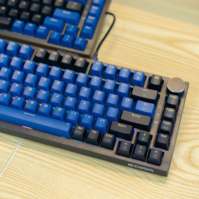Bàn phím Gaming EK375v2 có dây, EK375W wireless Hotswap, LED Rainbow, keycap PBT 82 phím ChínhHãng | BigBuy360 - bigbuy360.vn