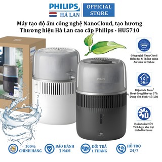 Máy tạo độ ẩm công nghệ NanoCloud Philips HU5710 sử dụng cho phòng 56m2 - Tích hợp xông tinh dầu
