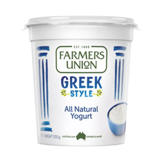 (Ship hỏa tốc) FARMERS UNION - Sữa Chua Hy Lạp Tự Nhiên, Greek Style All Natural Yogurt (500g)
