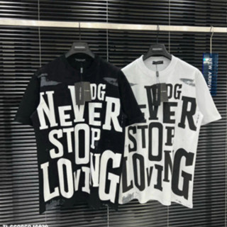 Áo Phông DG Never Stop Loving Thiết Kế Hot Trend Nam Nữ Cực Chất. Áo Thun Unisex Form Rộng Siêu Hot 2024.