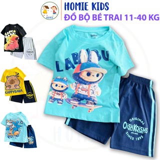 Đồ bé trai size nhí đại 11-40 kg set bộ quần áo cho bé trai chất thun cotton cá tính nhiều màu hình in đẹp Homie Kids