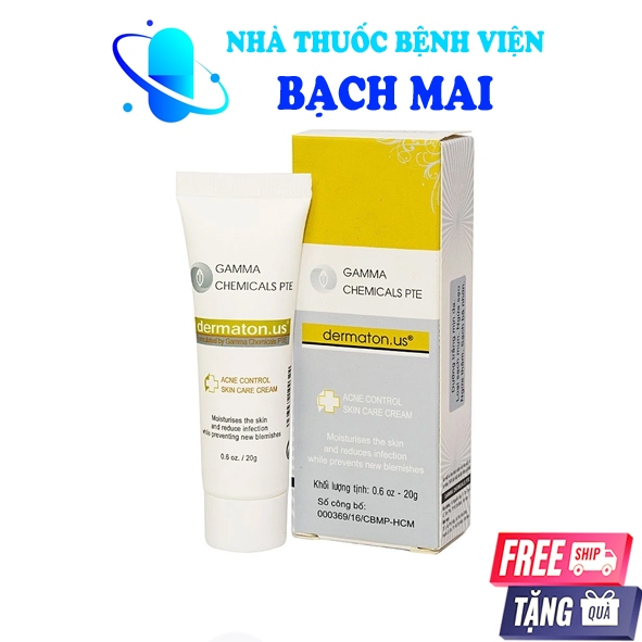 Kem Gamma Chemicals Dermaton.us giảm mụn, giảm thâm 20g Dematon