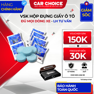 Qùa tặng VSK Khi Mua Hộp Đựng Giấy Ăn Ô Tô Tích Hợp Bảng Ghi Số Điện Thoại Đồng Hồ