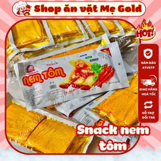   Bịch 30 gói  Snack nem tôm Ba Anh Em Food gói cay nem tôm sỉ đồ ăn vặt cổng trường 