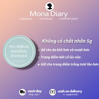  Phấn Phủ Innisfree Kiềm Dầu Dạng Bột Khoáng No Sebum Mineral Powder - Hủ 5g 