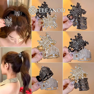 Kẹp tóc nữ càng cua Eleanor Accessories đa dạng kiểu dáng đính đá kẹp tóc càng cua phụ kiện tóc 9150