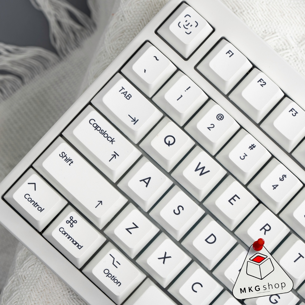 Keycap MacOS Cherry - PBT dyesub - Cherry profile font tiếng anh đơn ngữ cực rẻ đẹp