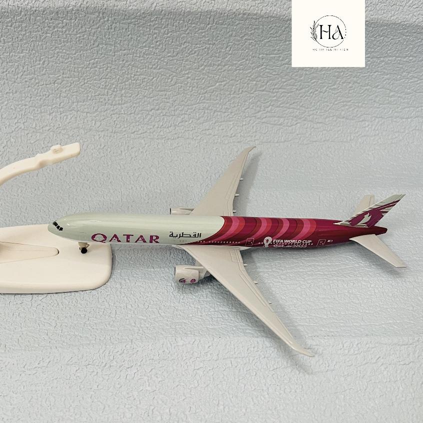 Mô Hình Trưng Bày Máy Bay Boeing777 QATAR _ Mô Hình Hợp Kim Cao Cấp
