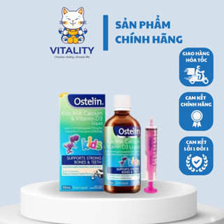 Canxi khủng long ostelin liquid dạng nước 90ml bổ sung cho bé từ 7 tháng tuổi