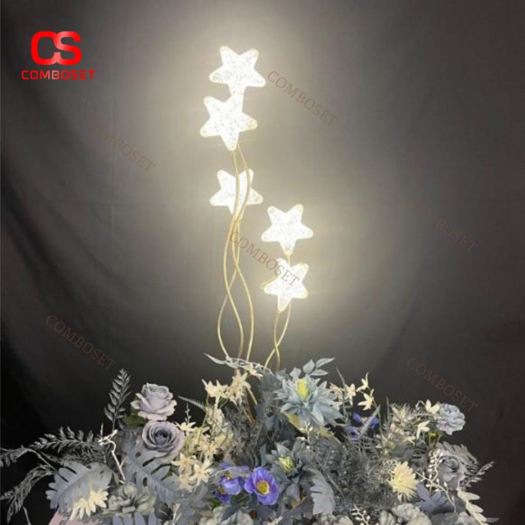 Đèn Sàn 5 Ngôi Sao Phát Sáng Ấn Tượng, Trang Trí Tiệc & Đạo Cụ Chụp Hình Sự Kiện