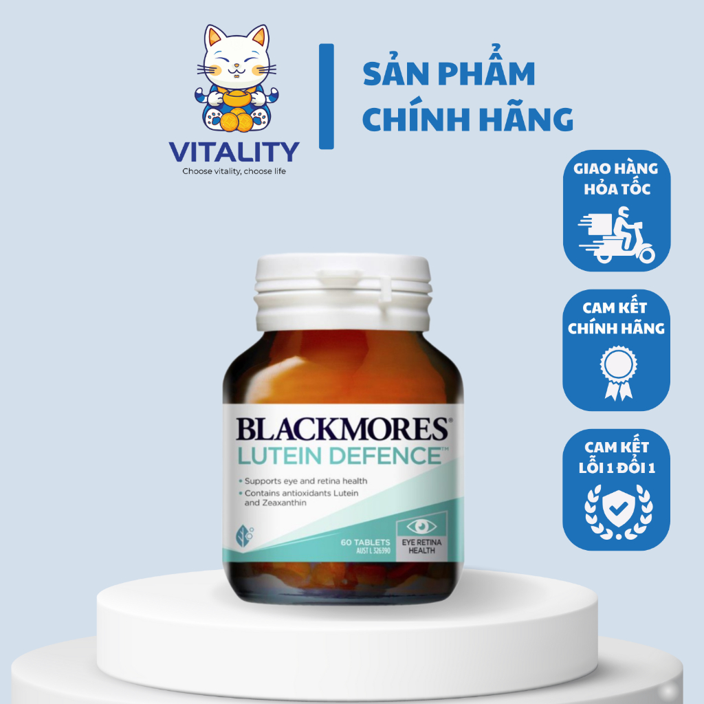 Viên Uống Bổ Mắt Blackmores Lutein Defence 60v Úc Vitality Store