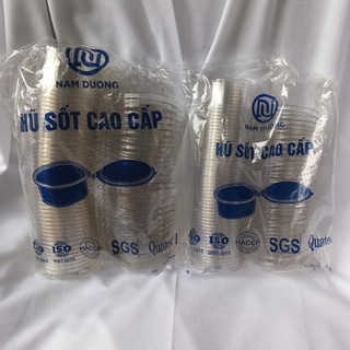  Set 10 Hộp Đựng Nước Chấm Hủ Sốt Hũ Đựng Nước Chấm Có nắp cài dùng 1 lần  loại nhỏ 60ml 120ml 