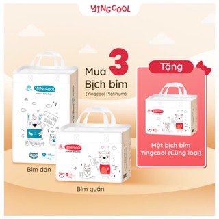 Bỉm Dán/ Quần Yingcool cho bé size NB64/S60/M56/M50/L48/XL44/XXL42/XXXL40 - Combo mua 3b Tặng 1b bỉm cùng loại
