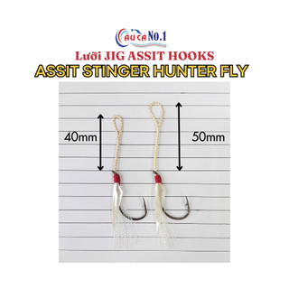 LƯỠI CÂU CÁ - LƯỠI JIG TÓM SẴN PROHUNTER ASSIST HOOK STINGER HUNTER FLY