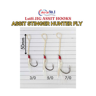 LƯỠI CÂU CÁ - LƯỠI JIG TÓM SẴN PROHUNTER ASSIST HOOK STINGER HUNTER FLY