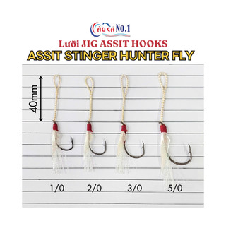 LƯỠI CÂU CÁ - LƯỠI JIG TÓM SẴN PROHUNTER ASSIST HOOK STINGER HUNTER FLY
