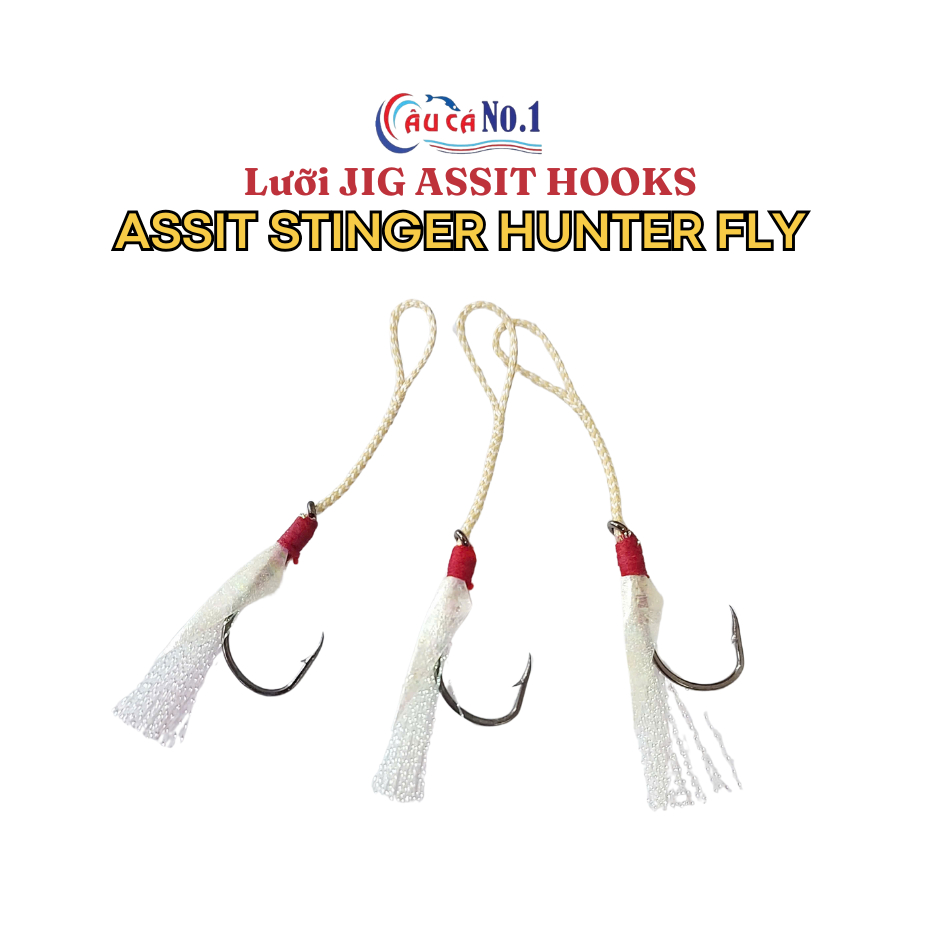 LƯỠI CÂU CÁ - LƯỠI JIG TÓM SẴN PROHUNTER ASSIST HOOK STINGER HUNTER FLY