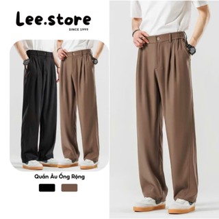 Quần Tây Ống Rộng,Quần Âu Ống Rộng Nam Nữ, Quần Âu Nam Vải Trượt Tàu Ống Suông Rộng Cao Cấp Dày Dặn Chống Nhăn Lee Store