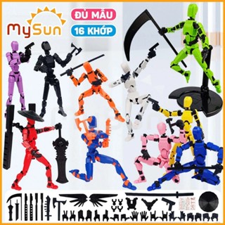 Đồ chơi mô hình người có khớp giá rẻ cử động nhân vật người nộm tập võ lucky 13 action figure MySun