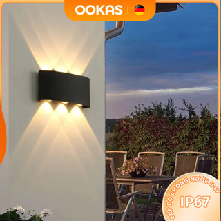 OOKAS Đèn trang trí hắt tường 2 đầu 4w 6w và 8w chống nước,Có thể trang trí ở ban công, phòng khách