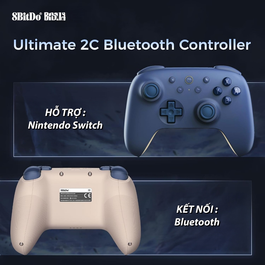 Tay cầm 8Bitdo Ultimate 2C Bluetooth Controller cho Nintendo Switch