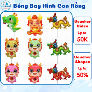 Bóng bay con vật hình con rồng trang trí sinh nhật cho bé trai, bé gái, trang trí lễ hội, tết năm mới đẹp