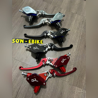 Tay Phanh Đĩa Dầu Xe Điện Bình Dầu Liền Nhôm CNC Kèm Dây Ngắt Phanh Điện ( LOẠI TĂNG CHỈNH )