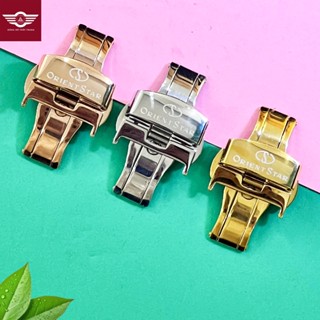 Khoá  bướm dây đồng hồ Orient Star, inox 304 không gỉ, logo khác vui lòng inbox