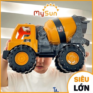 Xe ben chở cát ô tô máy múc đất cần cẩu công trình xe trộn bê tông cỡ lớn đồ chơi trẻ em CỠ LỚN