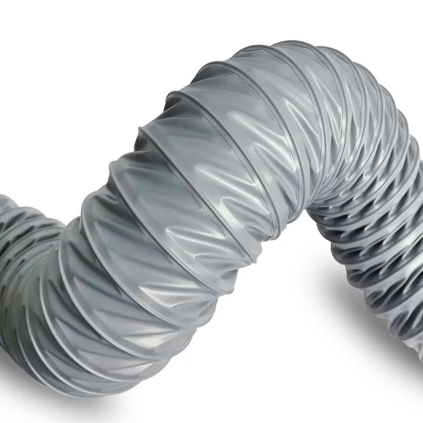 Ống gió, ống hút mùi, ống mềm vải PVC chịu nhiệt  không bảo ôn phi 100 (vải loại 1),(giá 1m /cuộn 10