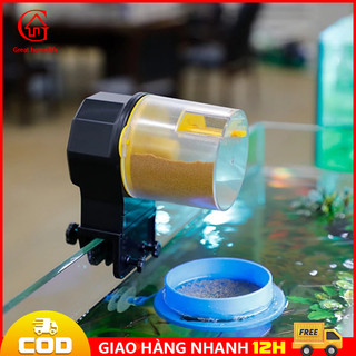 【🔥COD/12H】Máy cho cá ăn tự động kèm pin 2 chế độ 2 hộp đựng thức ăn