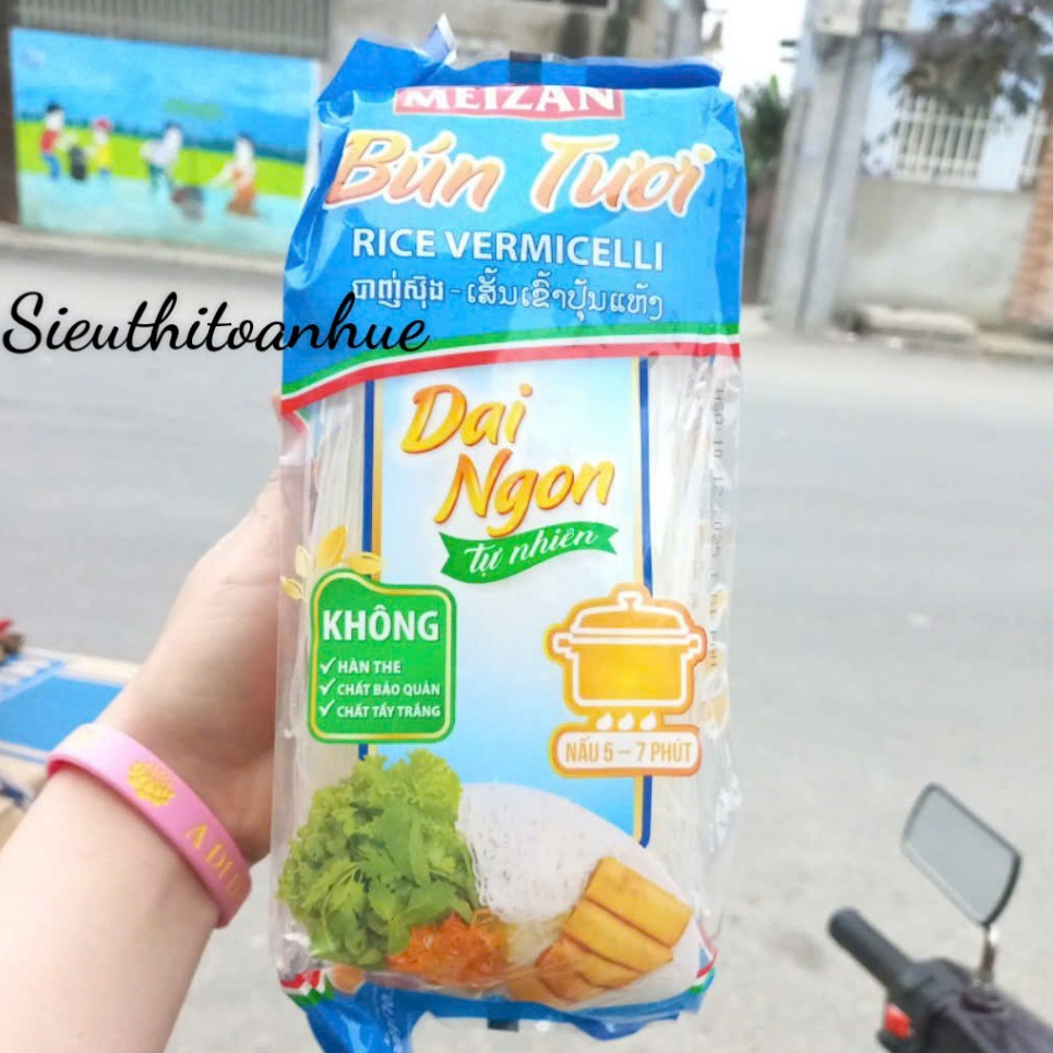Bún Tươi Meizan Dai Ngon Tự Nhiên Túi 300gr