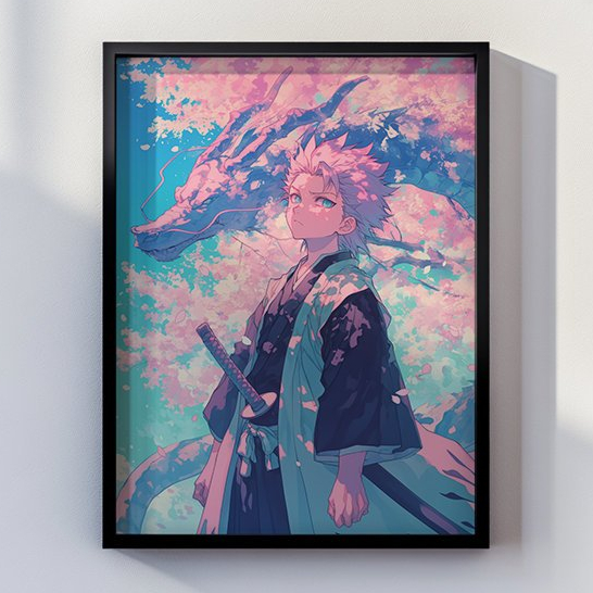 FREESHIP ⭐️ Toshiro Hitsugaya Poster | Comic Poster - Tranh Decal Dán Tường - Ảnh Treo Tường