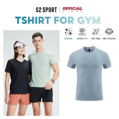 Áo thun nam cổ tròn S2 SPORT tshirt mặc hè vải COOLMAX mát thoải mái vận động thể thao - STS09