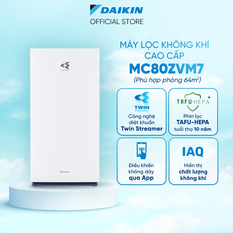 [LIVESTREAM] Máy lọc không khí Daikin MC80ZVM7 - Điều khiển app - Twin Streamer | BigBuy360 - bigbuy360.vn