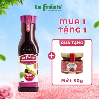 [ Tặng 1 hũ mứt 30gr ] Nước cốt dâu tằm Lafresh Đà Lạt 650ml