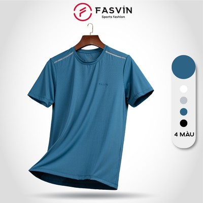 Áo thun thể thao nam Fasvin AHL23587.1.HN chất Nylon cao cấp vải mềm mịn thoáng mát thoải mái