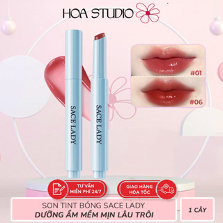 Son Tint Bóng SACE LADY Chính Hãng Son bóng Trang điểm môi Lâu Trôi 1cây