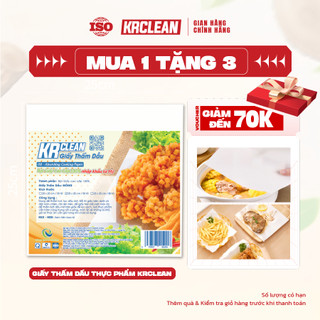 Giấy thấm dầu thực phẩm KRCLEAN - giấy thấm hút dầu mỡ thức ăn, đồ chiên rán, giấy dầu chống thấm tốt