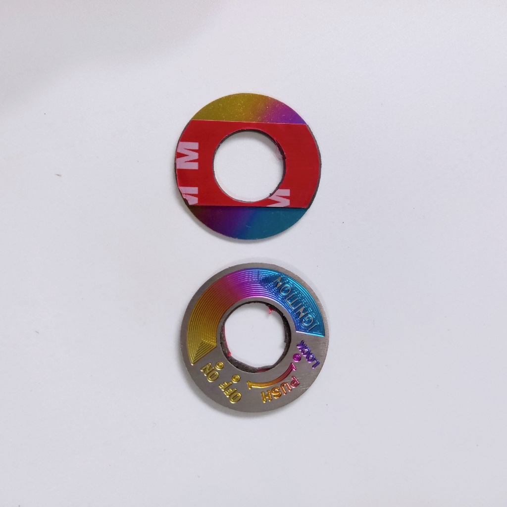 Tem titan trang trí bảo vệ ổ khoá Yamaha Exciter 2006-2010, Sirius, Jupiter